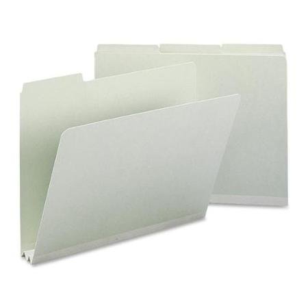 Smead 13234 Pressboard File Folders - Letter Size, Gray/Green, 100-Pack - Perfect for Office Organization, Document Storage & Filing Systems