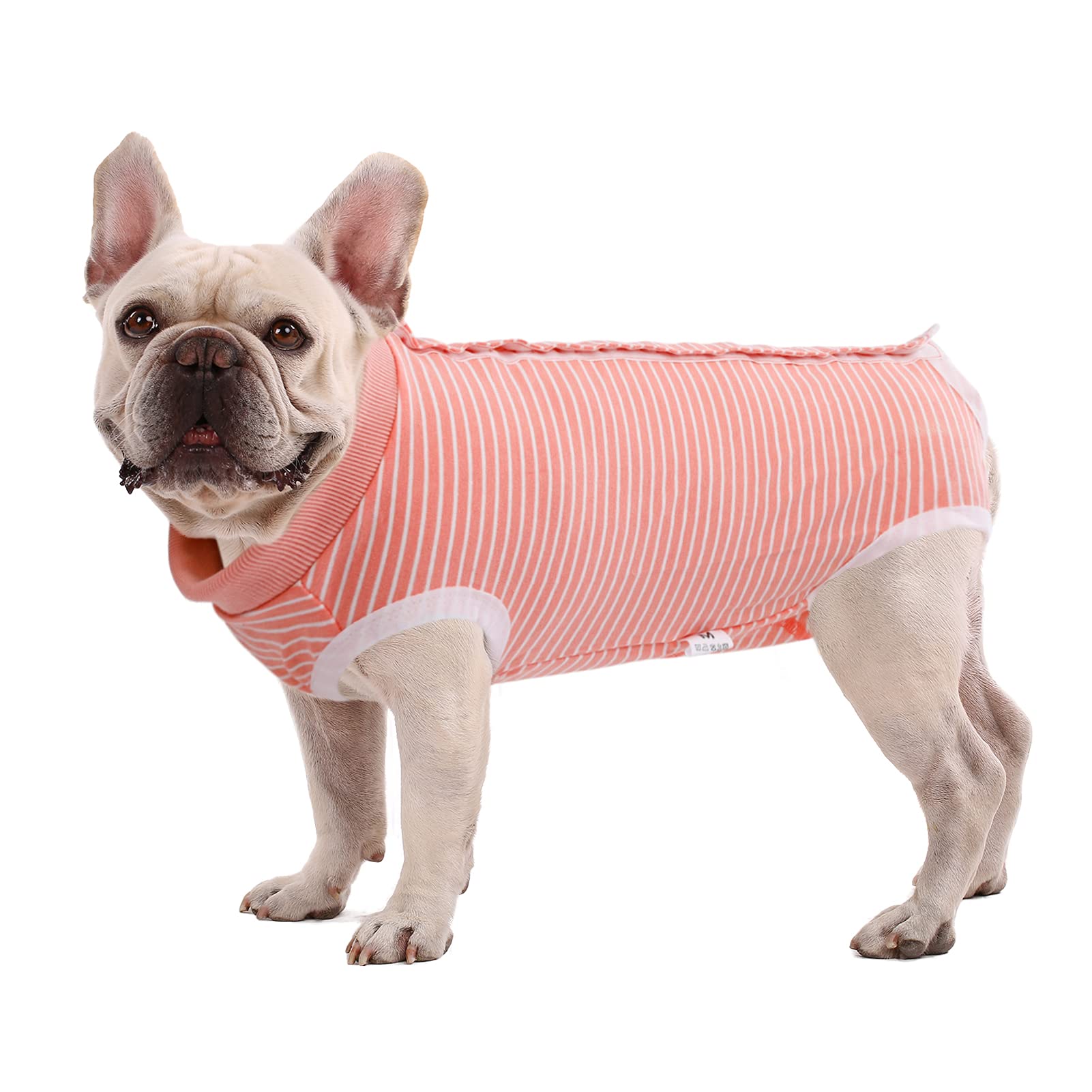 SAWMONG Dog Recovery Suit - Post-Surgery Protective Wear for Dogs | Soft Surgical Onesie for Spayed Female & Neutered Male Dogs | Alternative to E-Collar Cone | Pink Small | Perfect for Wound Protection & Comfort After Vet Procedures