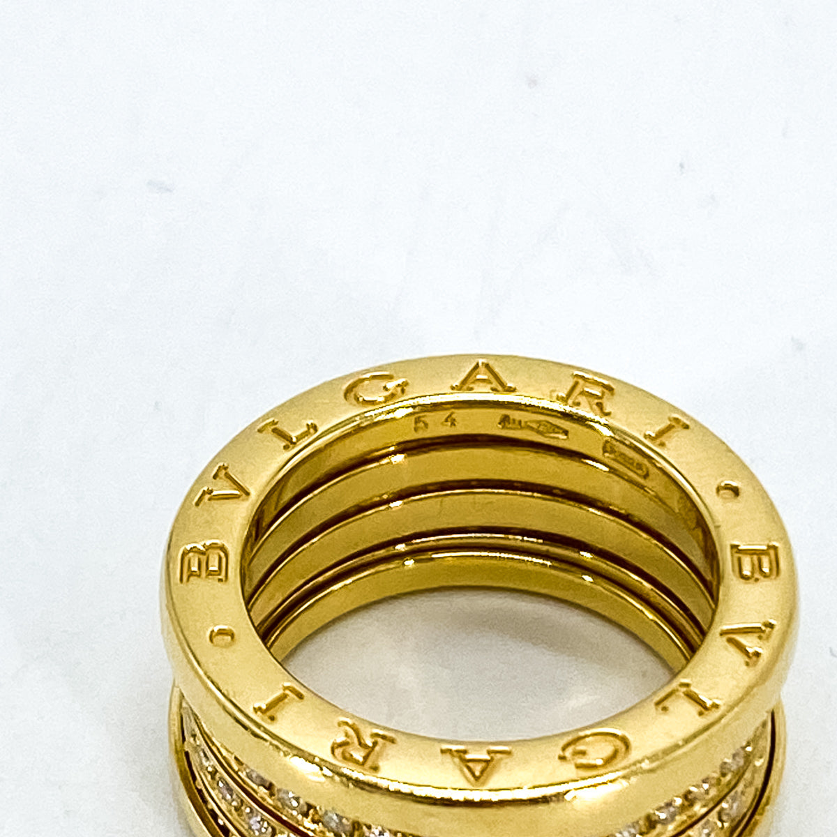 Bvlgari B.Zero1 18K Yellow Gold Diamond Ring for Women - Luxury Italian Jewelry for Anniversary, Wedding & Special Occasions