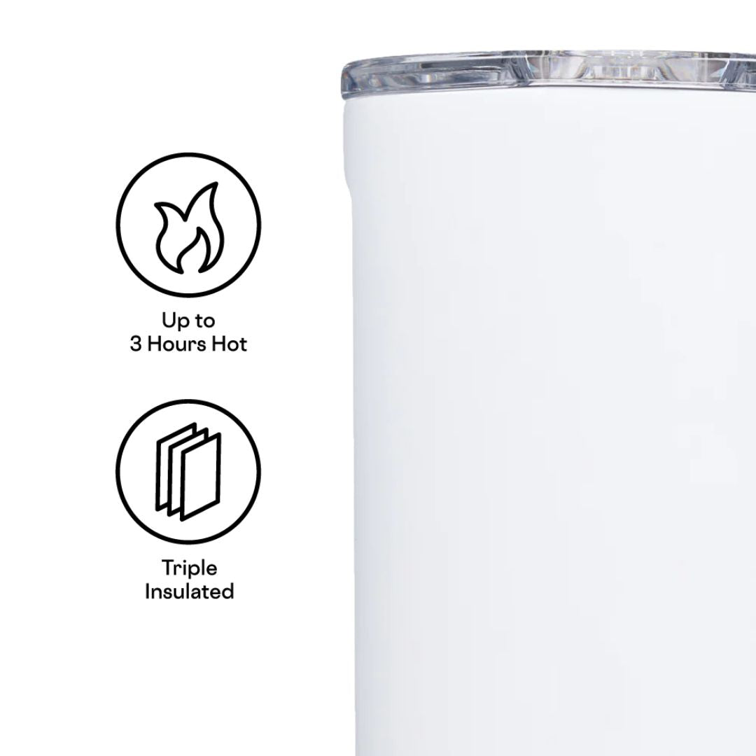 16 oz Ceramic Coffee Mug - Glossy White Finish - Perfect for Home, Office & Gifts - Dishwasher & Microwave Safe