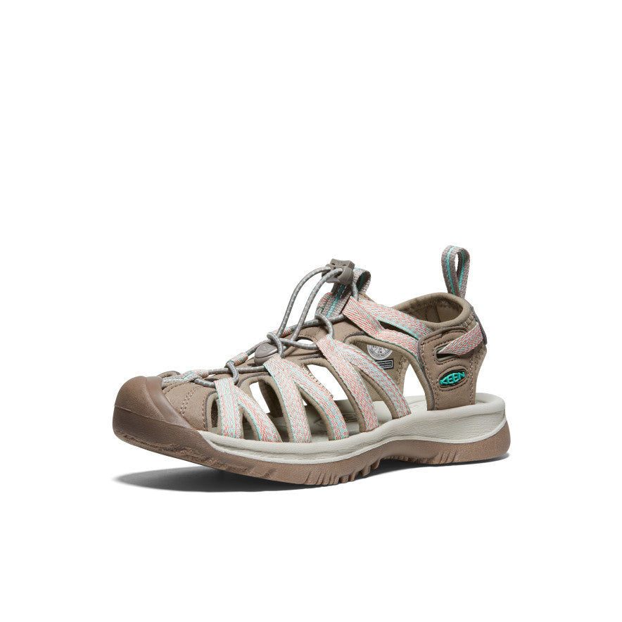 Women's Whisper Comfortable Sandals in Taupe & Coral | Stylish Summer Footwear for Beach, Travel & Casual Outings