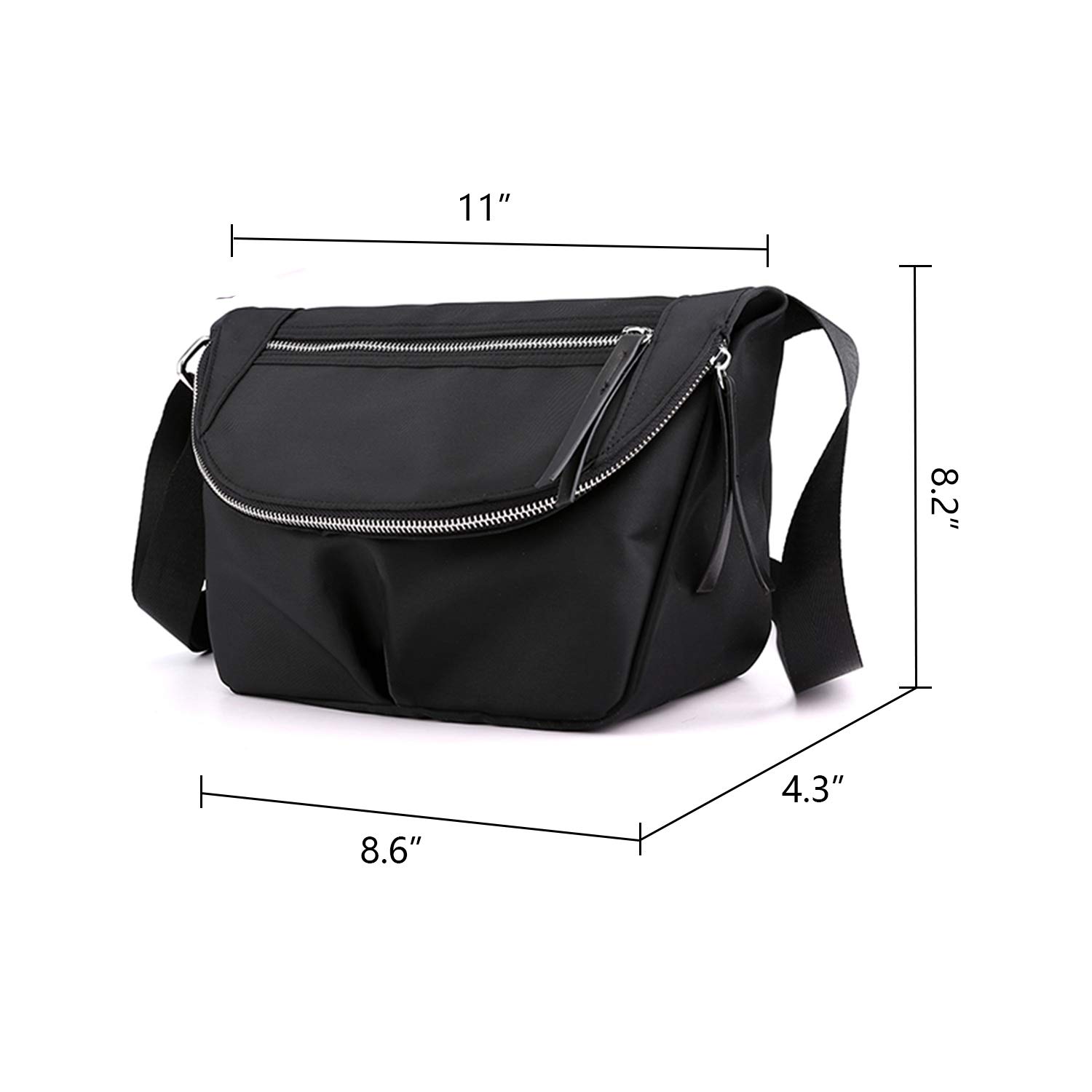 Waterproof Nylon Crossbody Bag for Women - Lightweight Travel Shoulder Bag with Large Pockets | Perfect for Daily Commute, Shopping & Outdoor Adventures