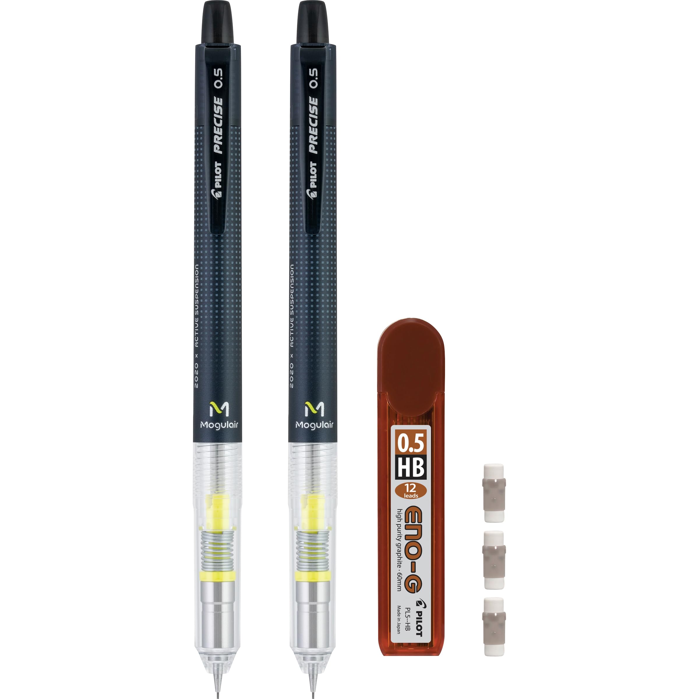 Premium Pilot Mogulair 0.5mm Mechanical Pencils - 2 Pack for Writing & Sketching