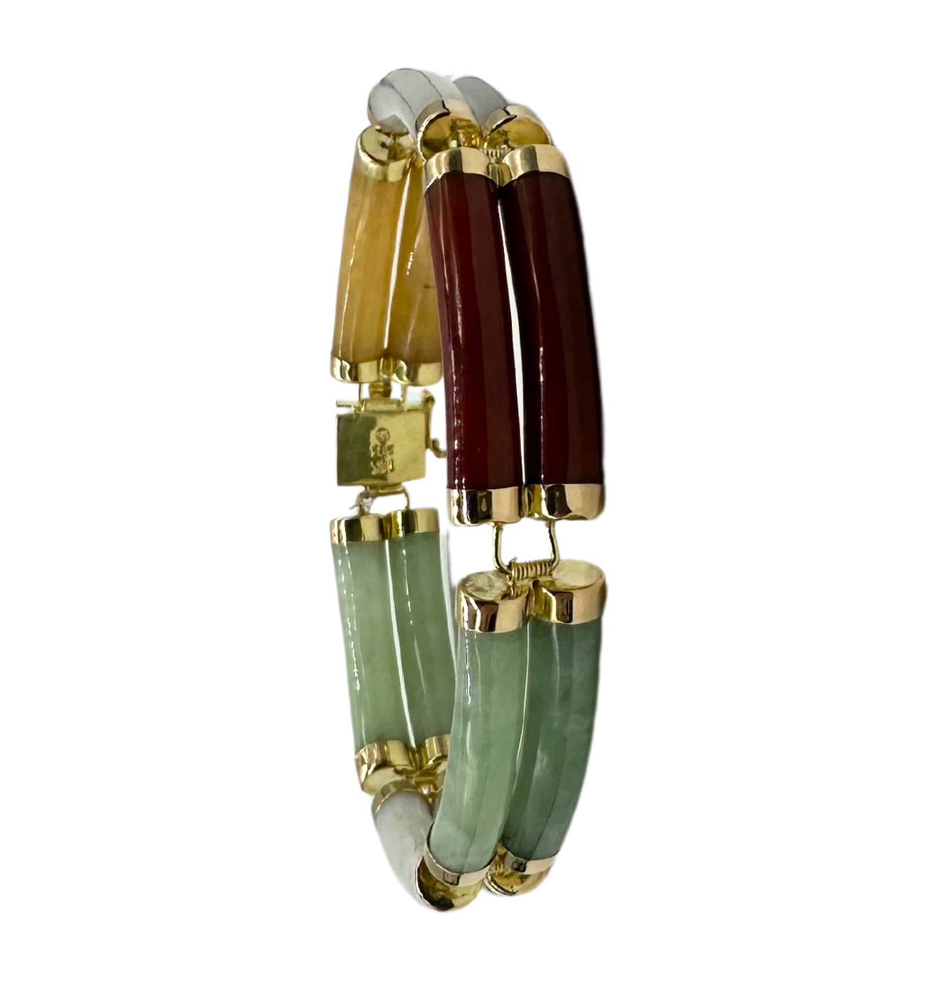 Exquisite Multi-Color Jade Double Bar Bracelet for Women | Elegant Handmade Adjustable Bangle | Perfect for Yoga, Meditation, Boho Fashion & Gift Giving