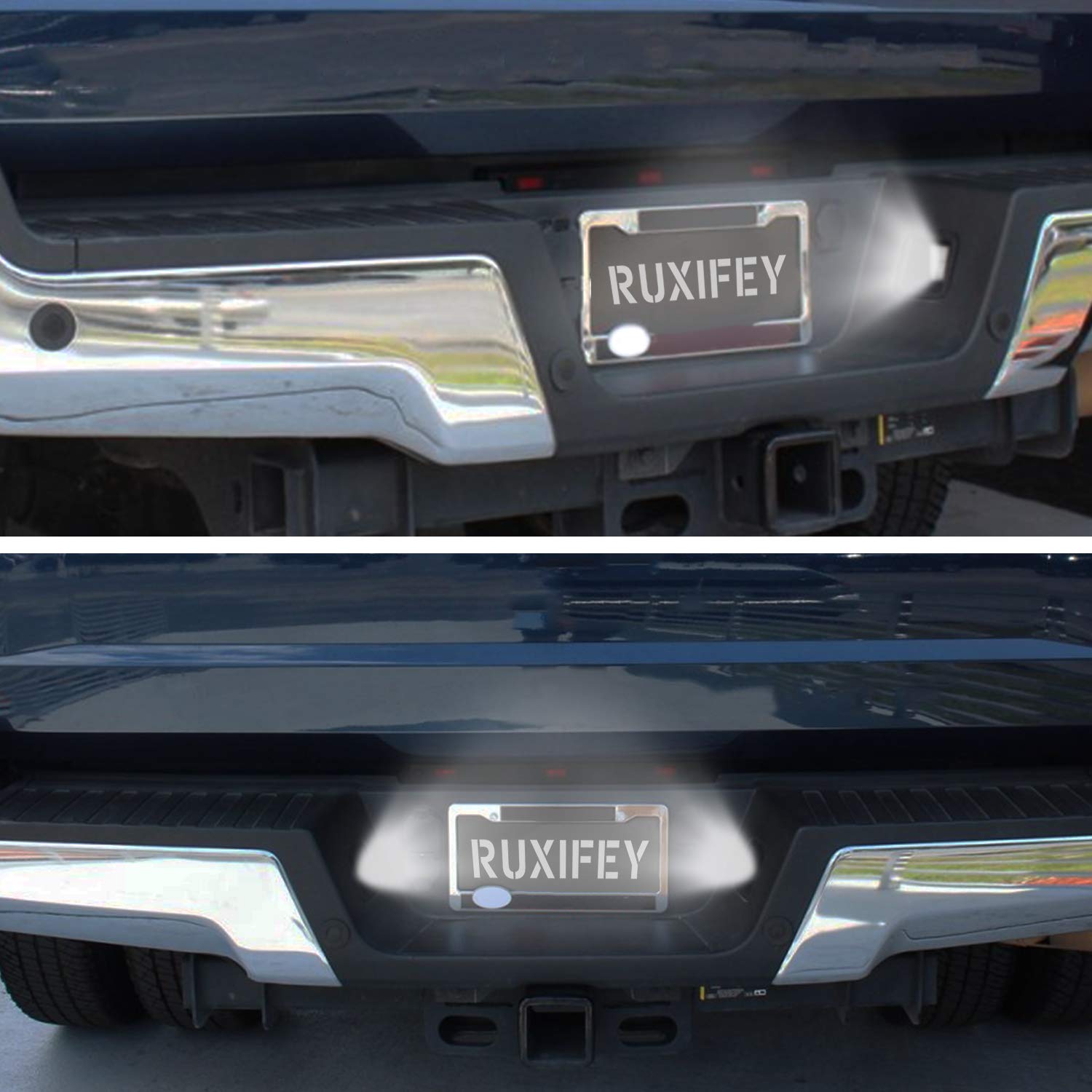 RUXIFEY LED License Plate Lights 6500K White - Compatible with 2017-2019 Ford F250 F350 Super Duty - Durable Replacement Bulbs for Enhanced Night Visibility & Style Upgrade