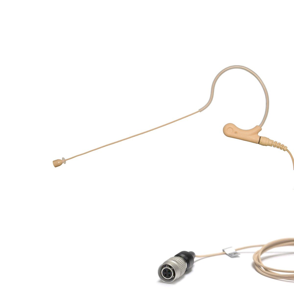 U-Voice UVS70D H4P Detachable Mini Headset Microphone for Audio Technica (Tan) - Perfect for Podcasting, Gaming & Live Streaming