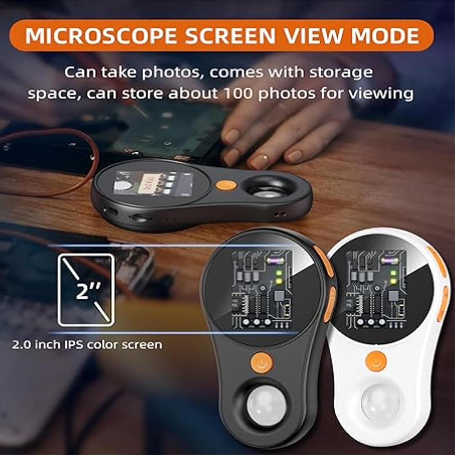 JHDZ 100x Handheld Digital Microscope with 2