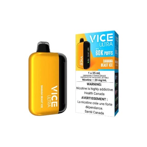 VICE ULTRA 60K Disposable Vape - 60000 Puffs & 25mL E-Liquid Capacity - Long-Lasting Rechargeable Vape Pen for Travel, Work & Outdoor Activities