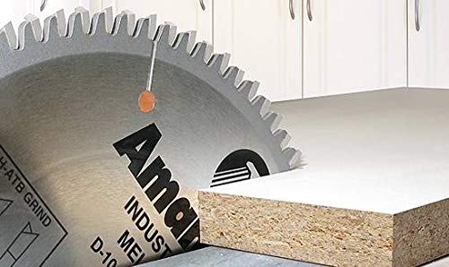 Amana Tool MB14108 14-Inch 108-Tooth Carbide Tipped Double-Face Melamine Saw Blade with -6° H-ATB Angle – Perfect for Cabinetry, Laminate Cutting, and Precision Woodworking Projects