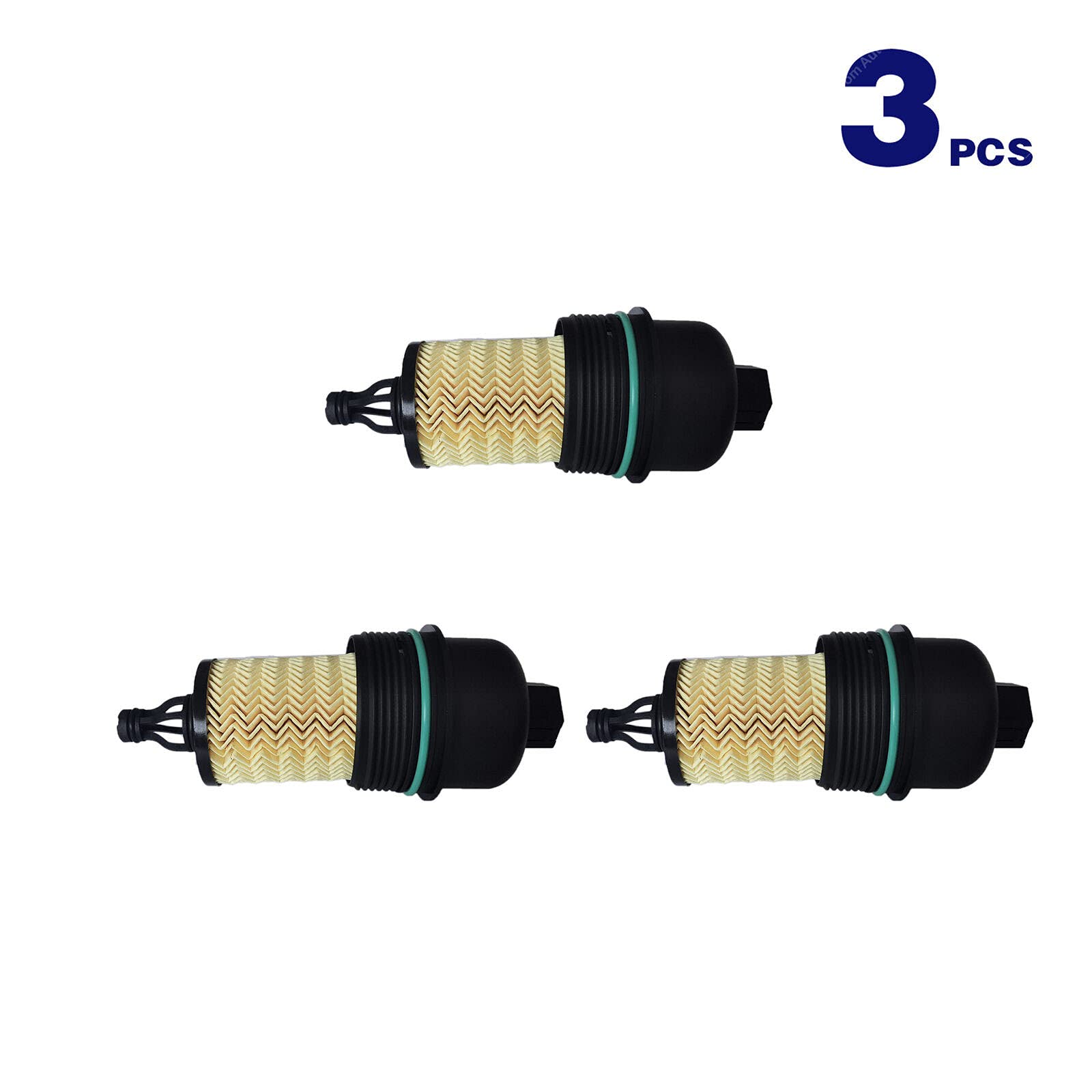 3-Pack Oil Filters Compatible with 2014-2020 Maserati Levante Ghibli Quattroporte (Part #311401) - Premium Engine Protection for Smooth Performance & Extended Vehicle Life - Ideal for DIY Oil Changes & Routine Maintenance