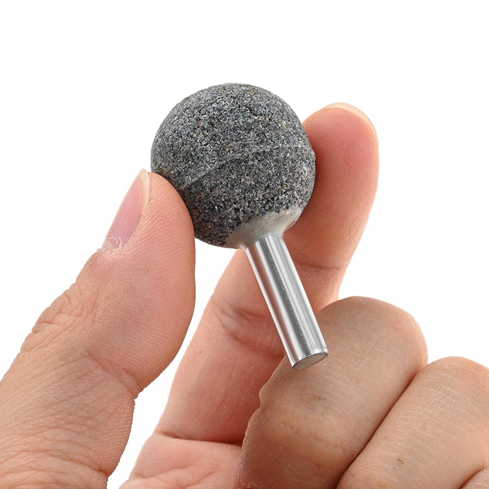 10Pcs Aluminum Oxide Mounted Grinding Stones Set - 1/4