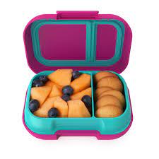 Bentgo Kids Snack Box - Leak-Proof, BPA-Free Lunch Container for School, Travel & Picnics - Fuchsia (Perfect for Daycare, Road Trips & Healthy Snacking)