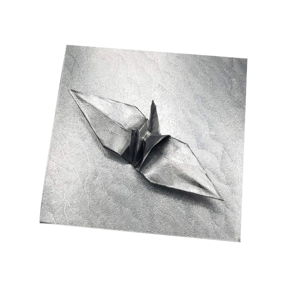 Premium 100-Pack Silver Origami Paper Sheets with Cloud Pattern - 3x3 Inch Pearl Coated Folding Squares for Origami Cranes, DIY Scrapbooking & Paper Crafts - Perfect for Gifts, Home Decor & Kids' Art Projects