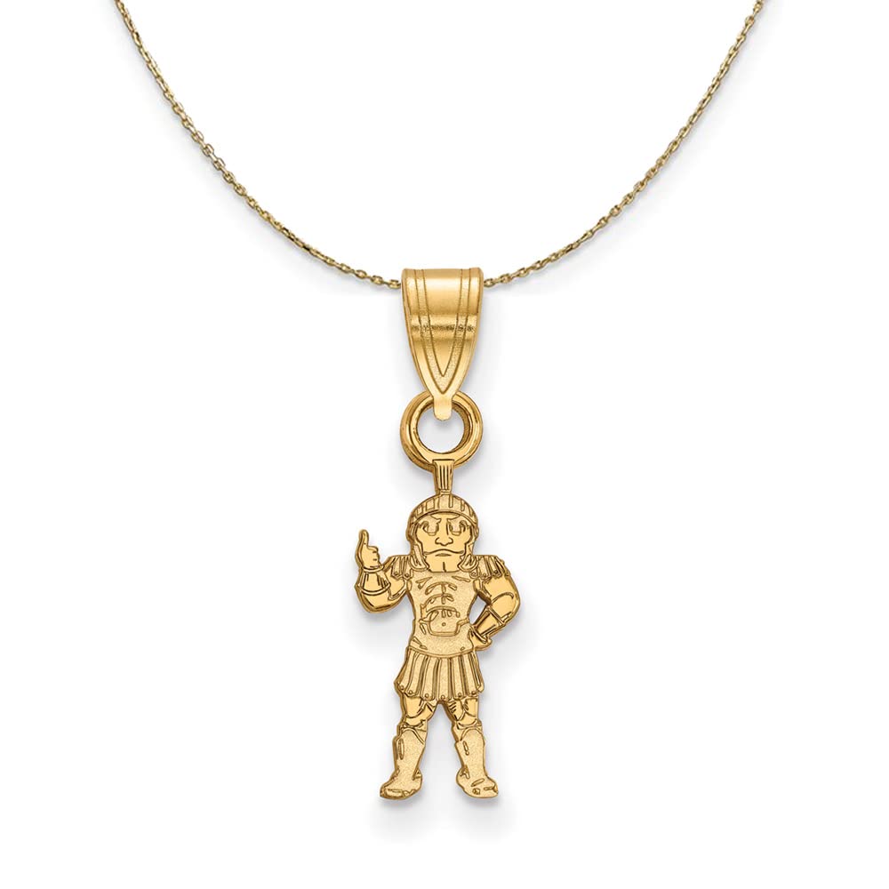 14k Yellow Gold Michigan State Necklace - Perfect for Gifts & Graduation