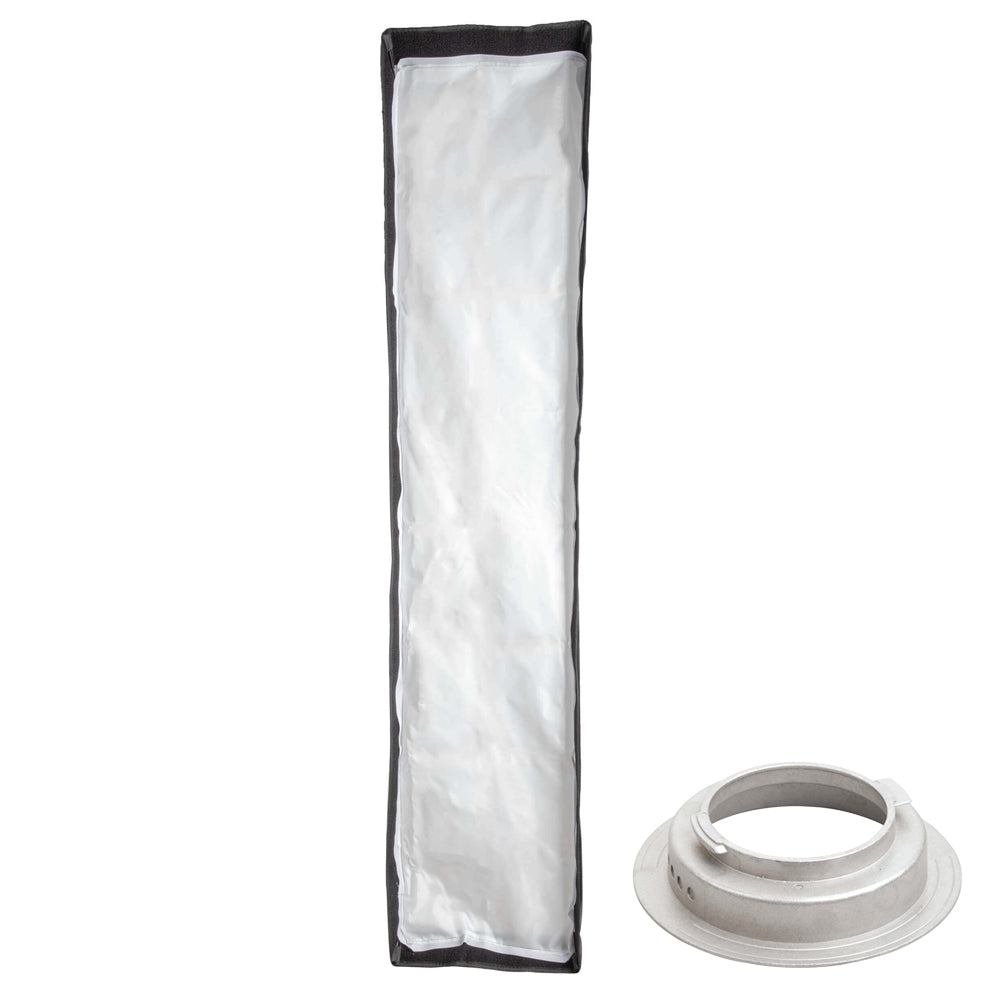 35x160cm Dual Layer Recessed Collapsible Strip Softbox for Photography Lighting - Perfect for Studio, Portrait, and Product Photography