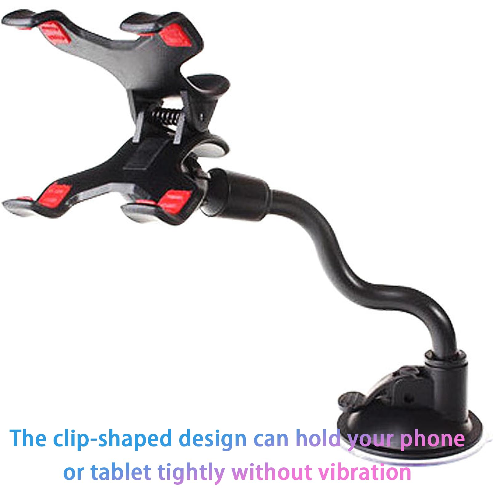 Universal Guitar Phone Holder with Gooseneck Mount - Removable Suction Cup for Acoustic/Electric/Classical Guitars - Hands-Free Music Stand for Sheet Music & Video Recording