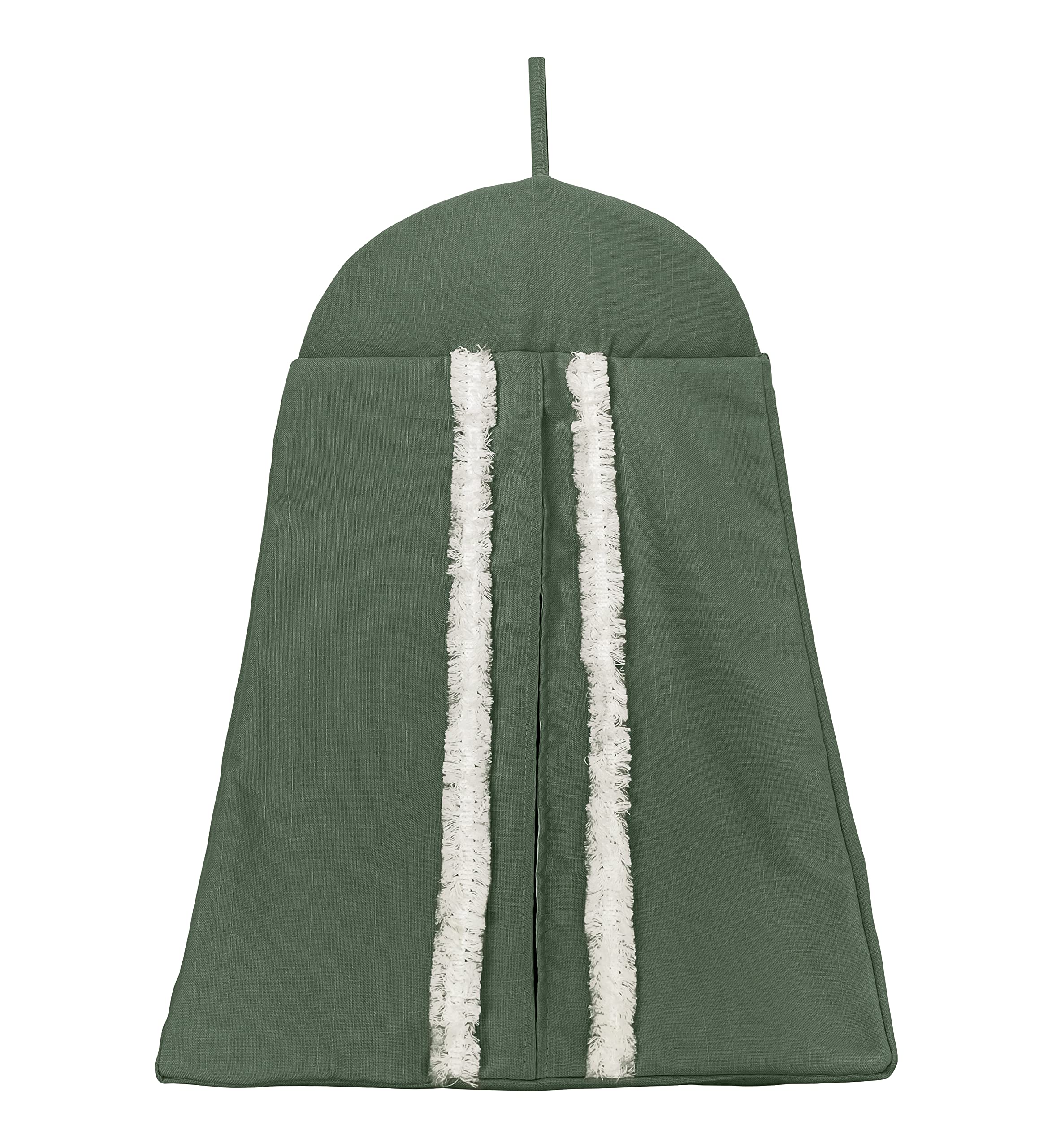 Sweet Jojo Designs Dark Green Boho Arrow Baby Crib Bedding Set - 4 Piece Nursery Set with Blanket, Fitted Sheet, Skirt & Diaper Stacker | Gender Neutral, Modern Bohemian Farmhouse Style for Infant Room Decor | Perfect for Southwest Themed Nurseries & Diamond Tufted Cribs