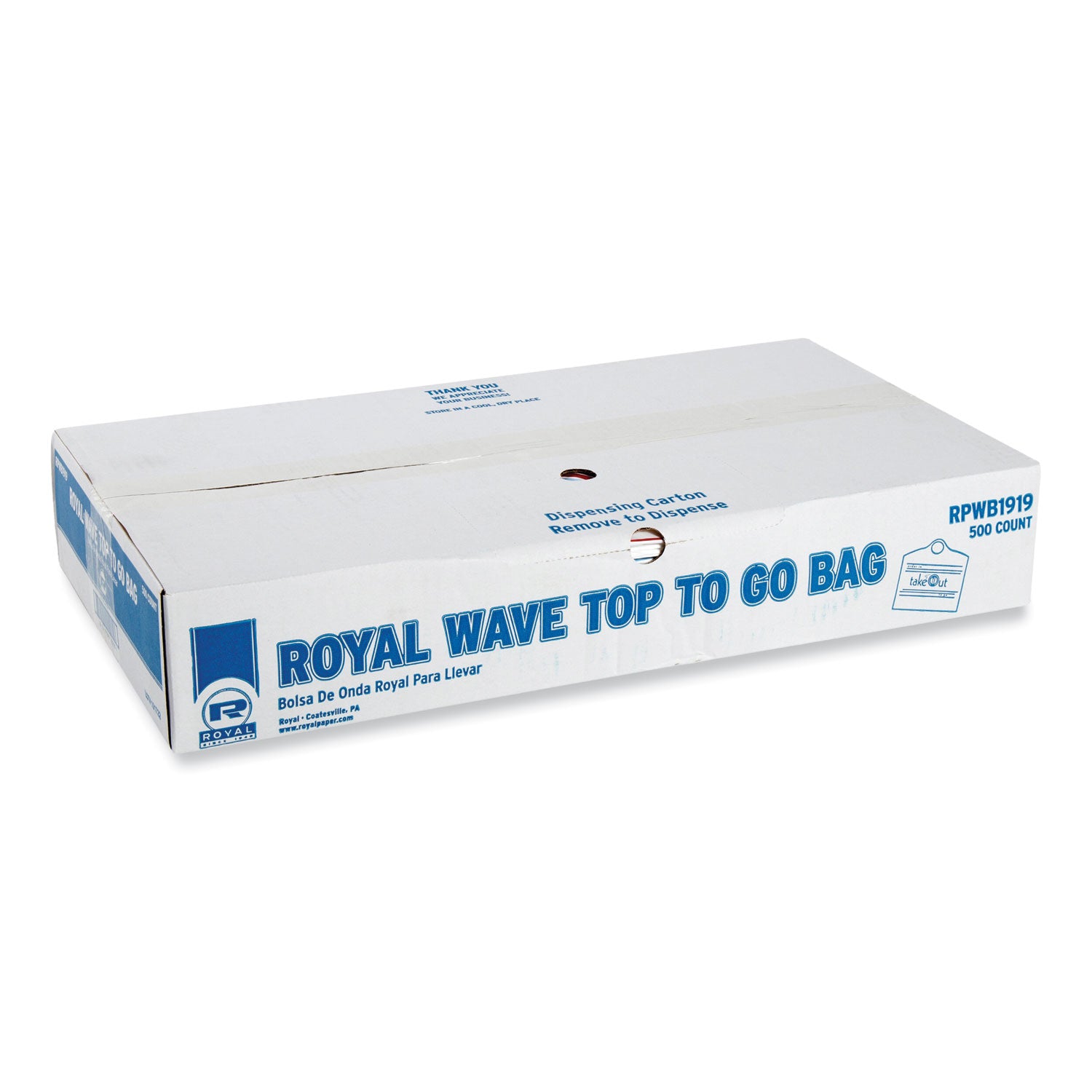 AmerCareRoyal® Wave Top To Go Bags - 19