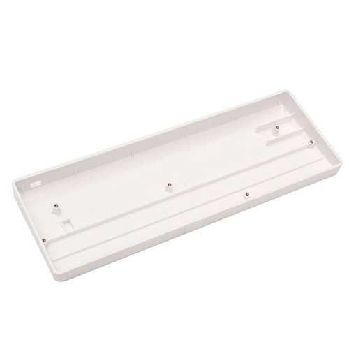 60% DIY White Mechanical Keyboard Universal Frame Plastic Case for GH60 Poker - Compact Gaming & Typing Solution for PC & Mac