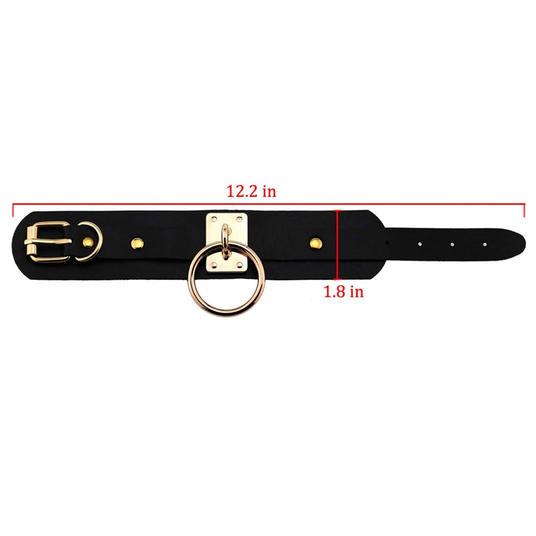 Punk Rock Gothic Bracelet - Adjustable Gold Silver PU Leather Wristband for Men & Women | Perfect for Concerts, Festivals, and Alternative Fashion Outfits