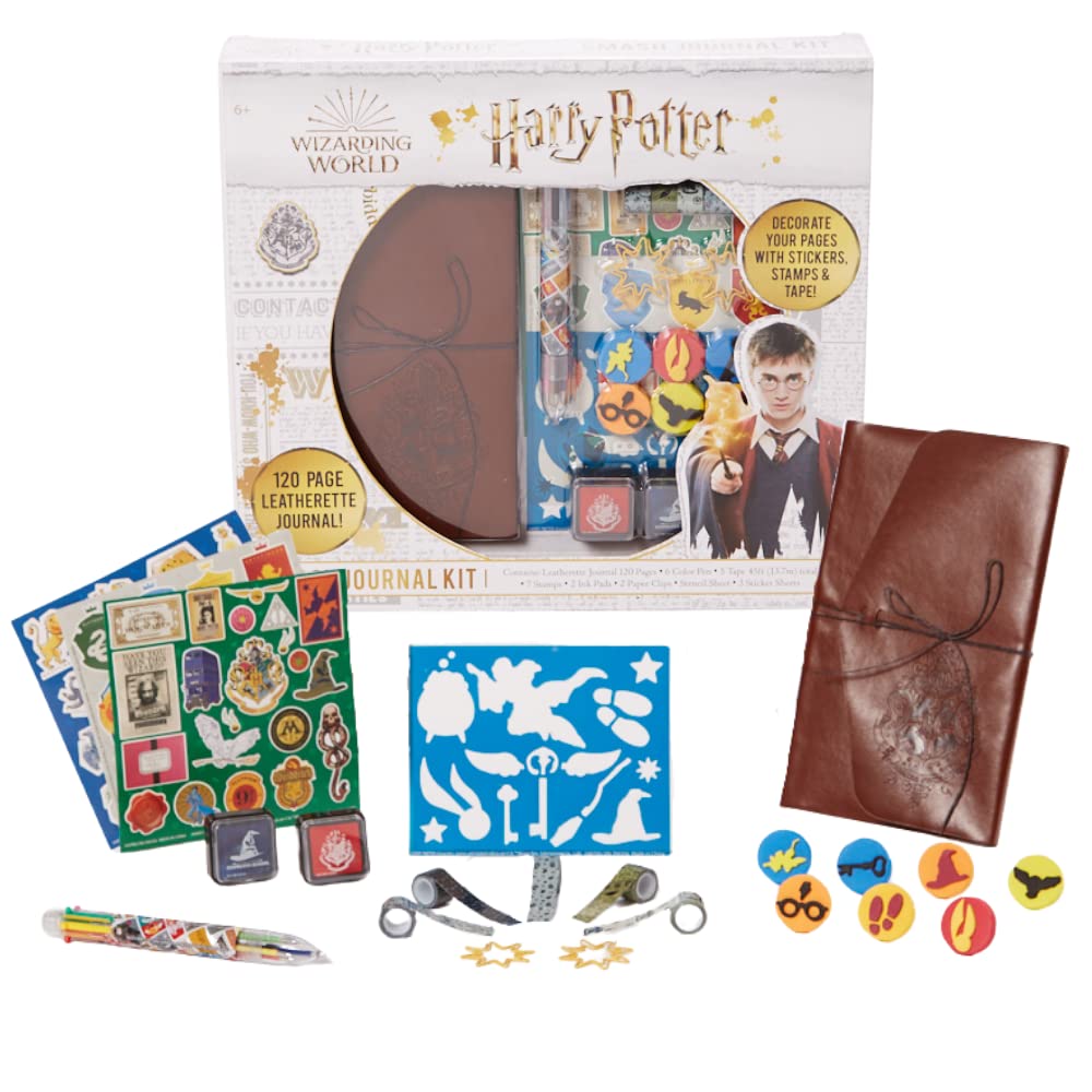 Harry Potter Journal Set for Kids with Stickers & Stamps - Creative Writing Gift for Young Wizards