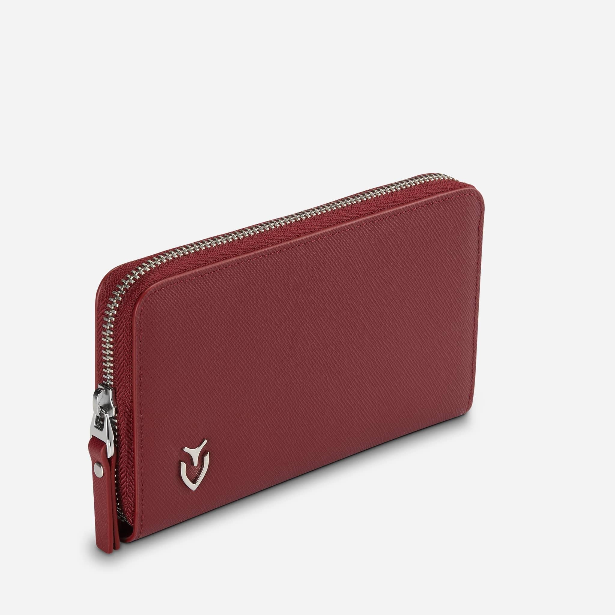 Genuine Leather Essentials Pouch - Premium Travel Organizer for Wallet, Keys & Accessories - Perfect for Men & Women on the Go