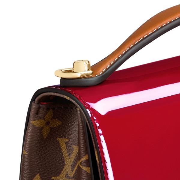 LV Cherrywood BB Smooth Patent Monogram Griotte Crossbody Bag - Luxury Handbag for Women, Perfect for Date Night & Evening Events