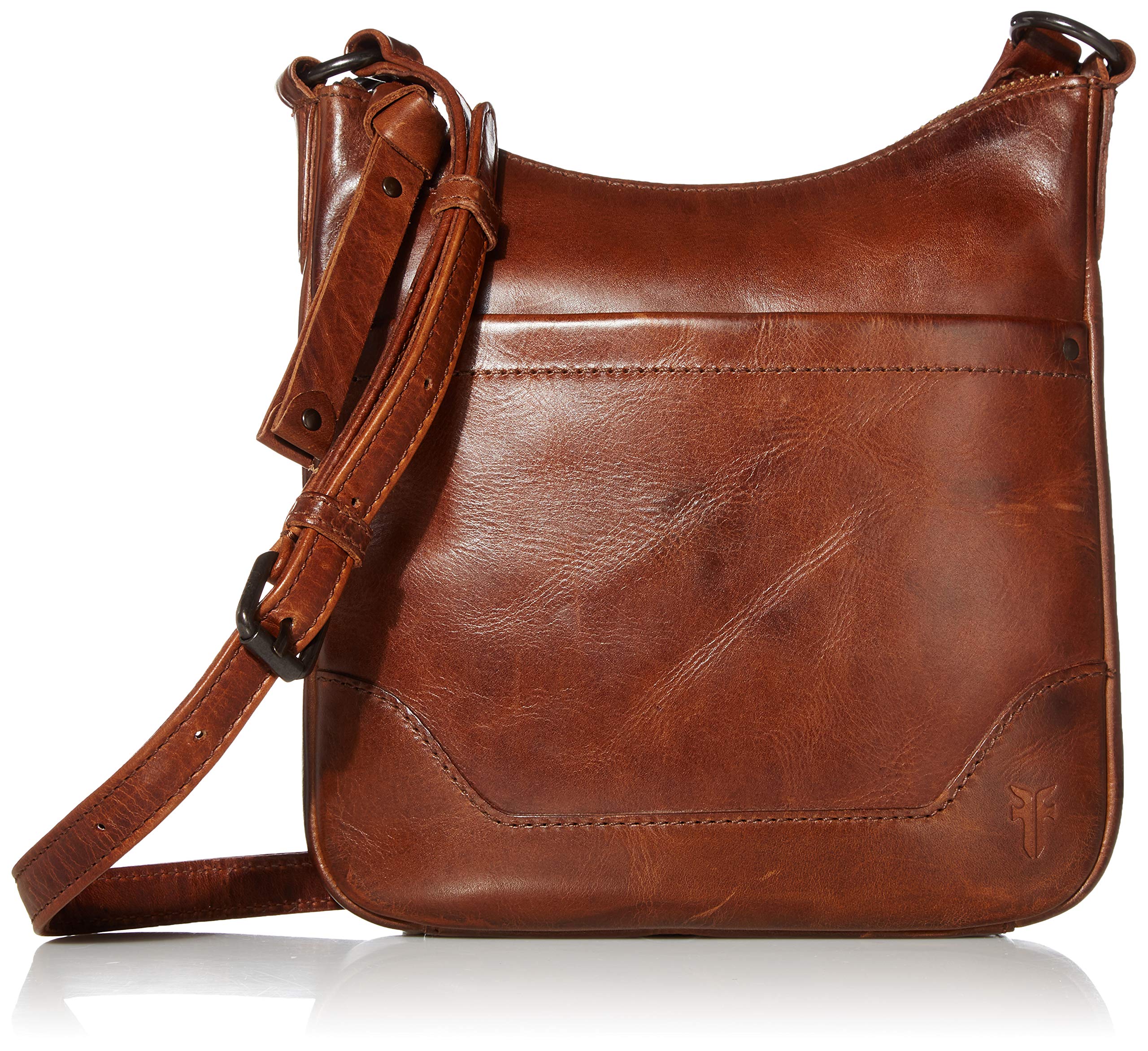 FRYE Melissa Swing Pack Zip Crossbody Bag for Women - Genuine Leather Shoulder Purse with Adjustable Strap, Perfect for Travel, Shopping & Everyday Use
