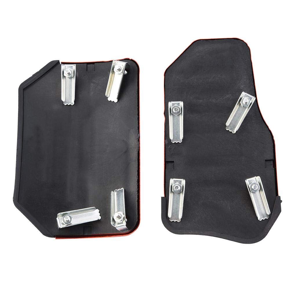 Racing Pedal Covers for Automatic Cars - Non-Slip Brake & Accelerator Pad Cover, Alloy Design in Red - Enhance Driving Safety & Style for AT Vehicles