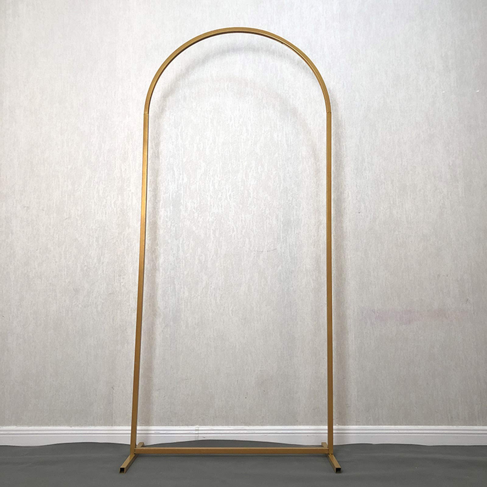 Metal Wedding Archway for Climbing Plants - Outdoor Wedding Arbor Decor in Black, White & Yellow (3 Sizes) | Perfect for Roses, Vines & Bridal Party Decorations | Garden, Backyard & Outdoor Ceremony Decor