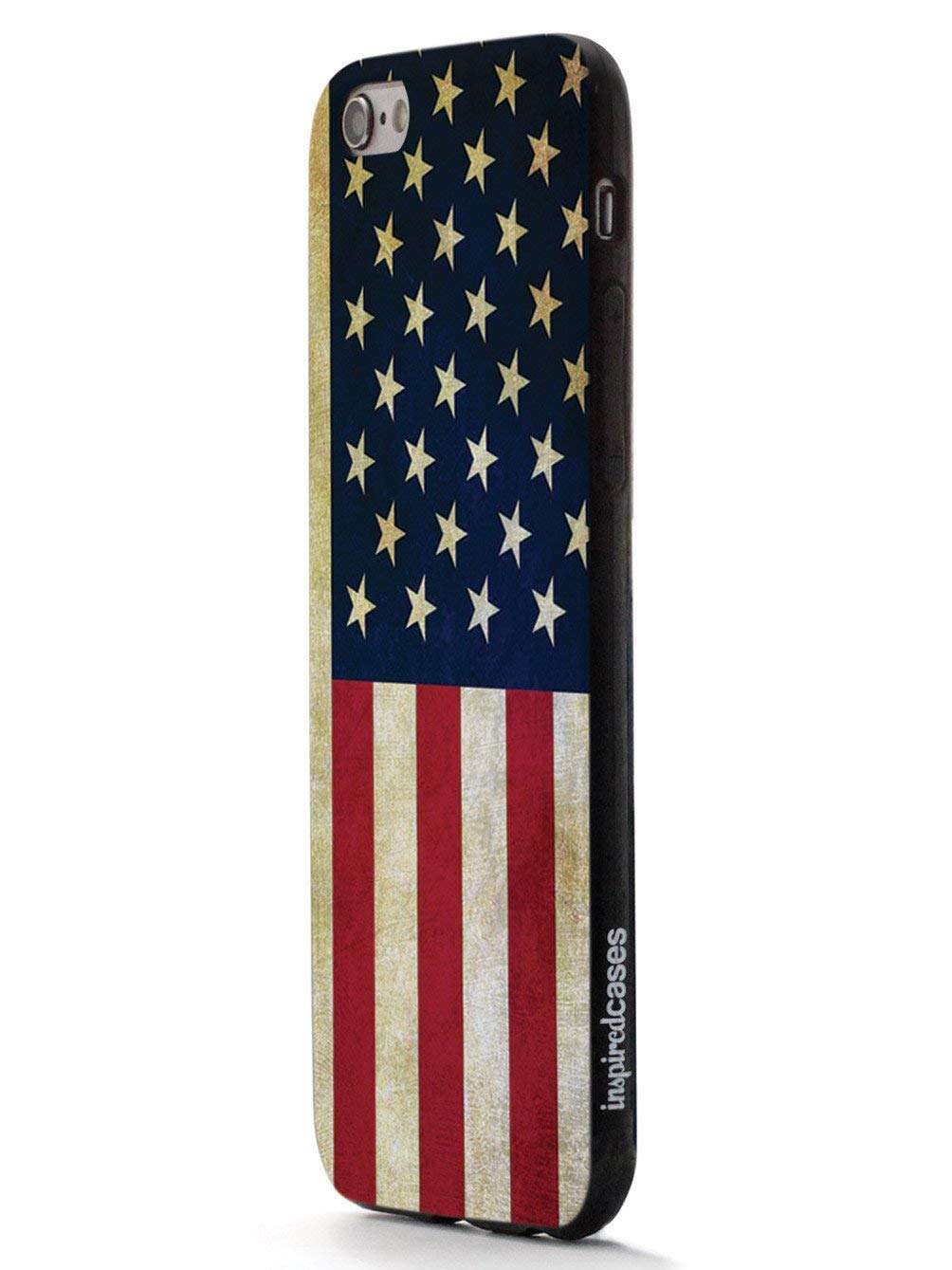 Vintage American Flag iPhone 8 Case - 3D Textured Protective Cover Compatible with Apple iPhone 8 - Shockproof & Slim Design for Everyday Use, Travel, and Outdoor Activities