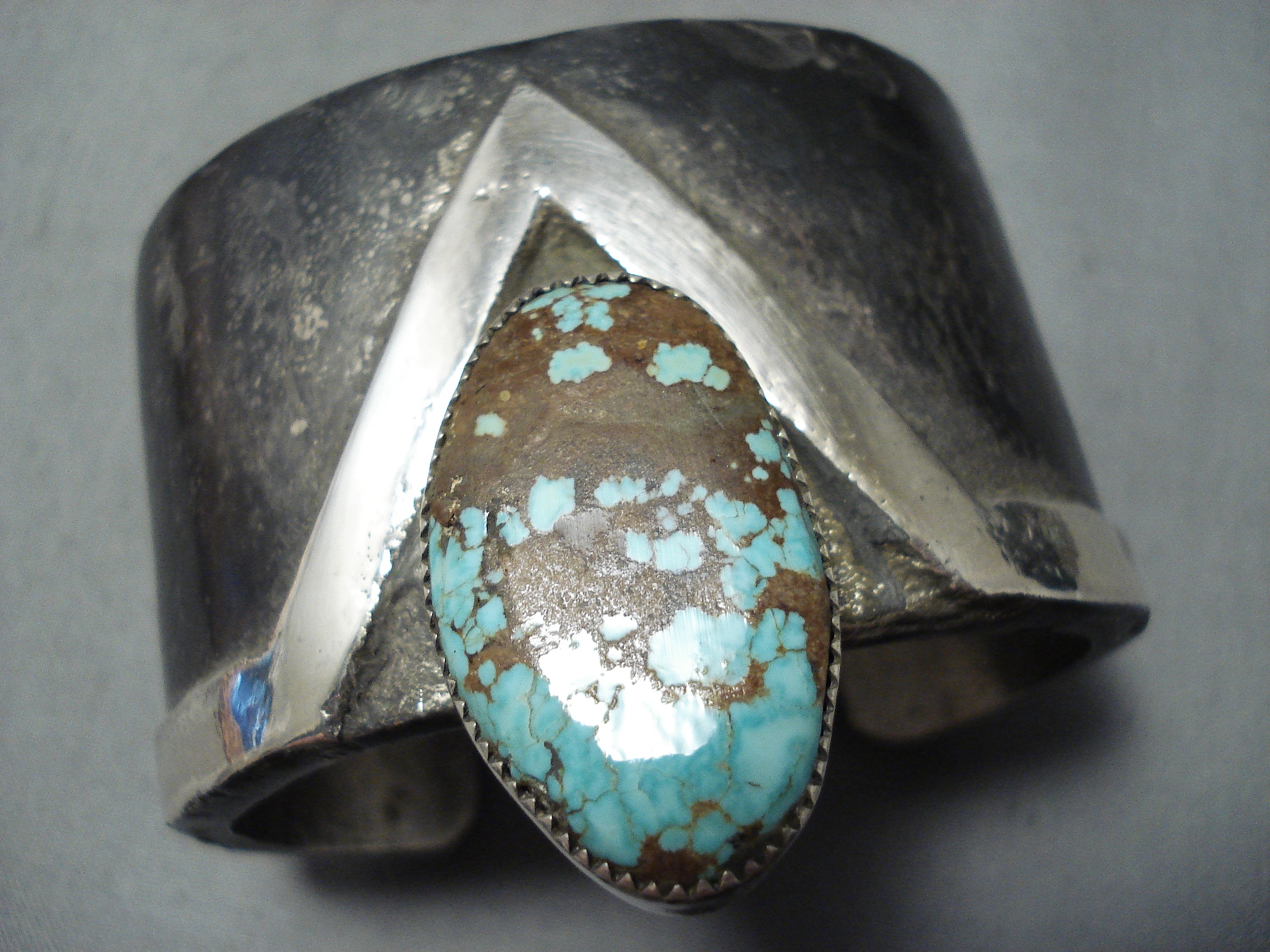 245 Gram San Felipe 8 Turquoise Sterling Silver Bracelet - Authentic Native American Jewelry for Women - Perfect for Boho Fashion, Spiritual Healing & Gift Giving