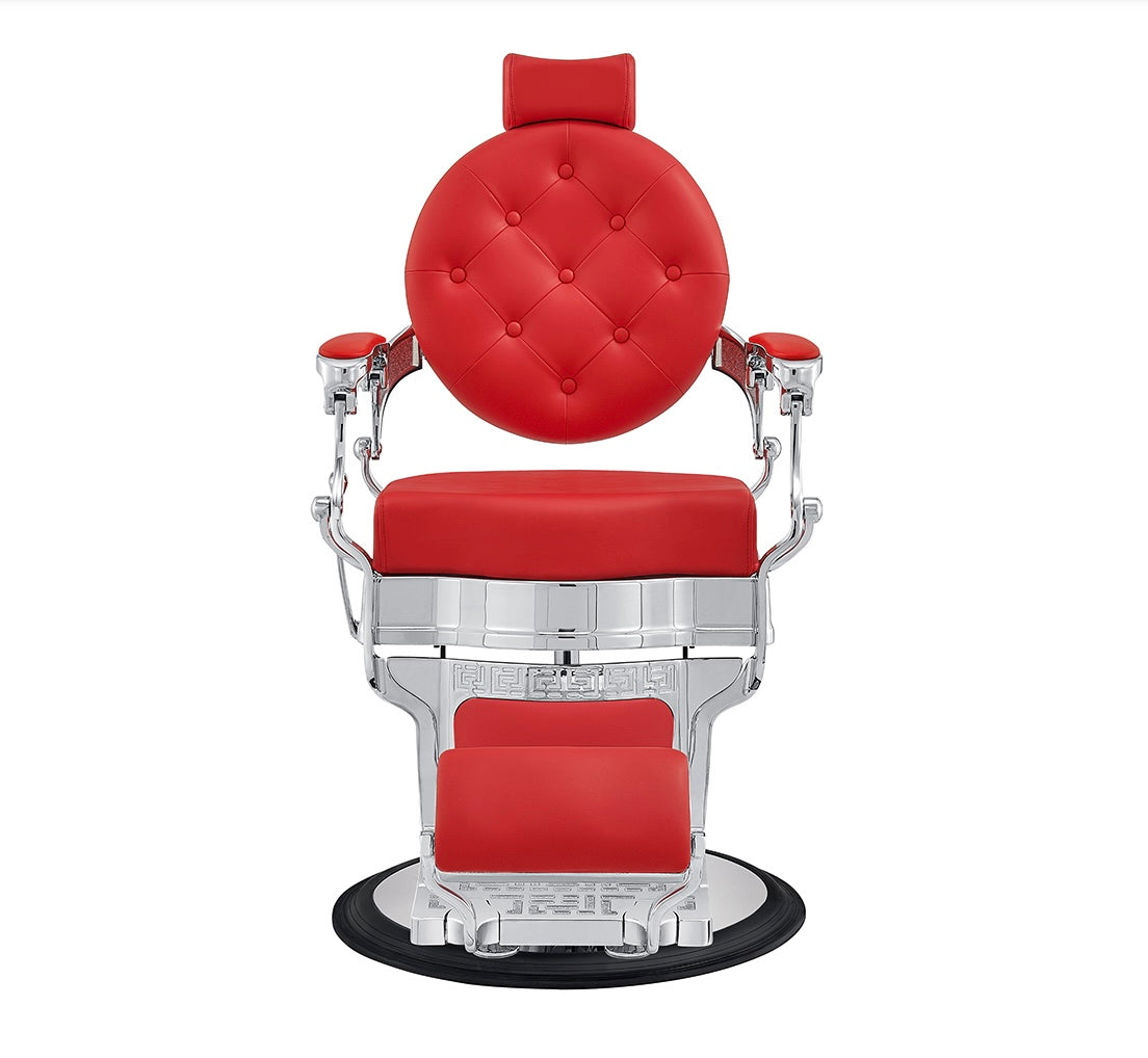 Julius Barber Chair - Professional Adjustable Salon Styling Chair for Haircuts & Shaving - Perfect for Barbershops, Salons & Home Grooming