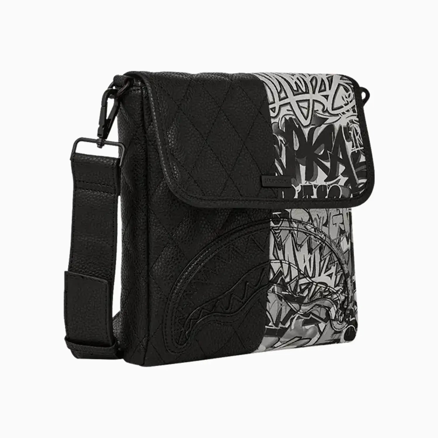 Dark Wave Messenger Bag for Men & Women - Waterproof Crossbody Shoulder Bag - Perfect for Work, Travel & Daily Commute