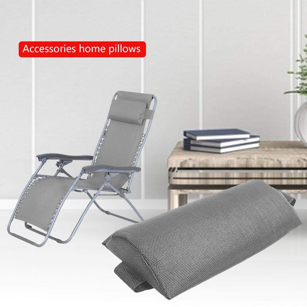 Adjustable Recliner Pillow Cushion - Multi-Purpose Head & Neck Support with Lumbar Pad for Outdoor Folding Chairs, Camping, Travel & Home Relaxation