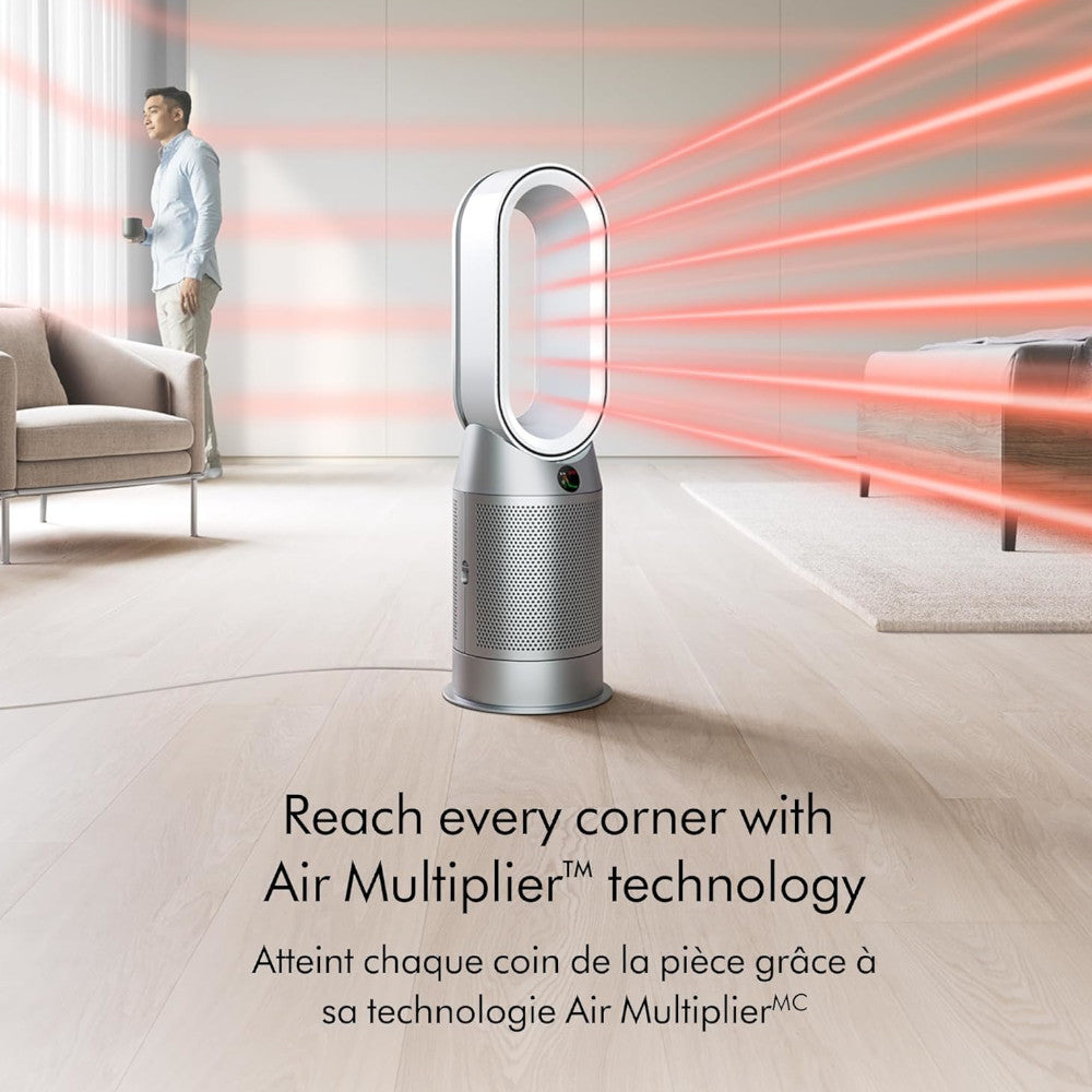 Dyson HP07 Hot + Cool Air Purifier with HEPA Filter - Certified Refurbished with 1-Year Warranty | All-Season Use for Bedroom, Office & Living Room