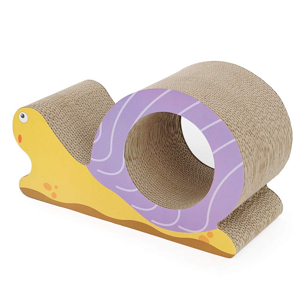 Snail-Shaped Corrugated Paper Cat Scratcher Board - Durable Cat Claw Toy & Scratching Mat for Indoor Cats (Size: 43x20x25cm) - Perfect for Kittens, Adult Cats & Furniture Protection
