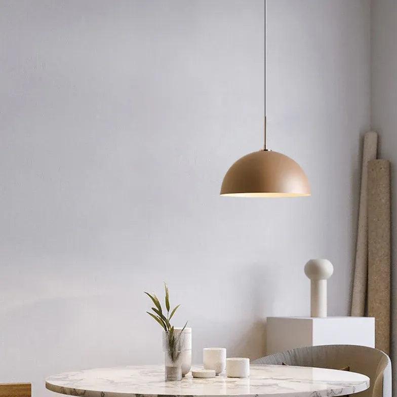 Modern Semicircular Pendant Light - Stylish Dining Room Lampshade for Contemporary Home Decor | Perfect for Kitchen Island, Breakfast Nook & Restaurant Lighting