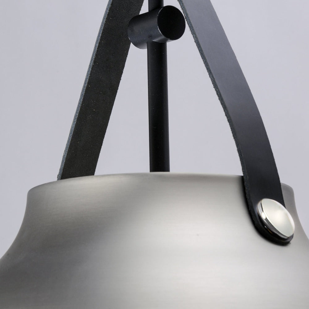 Modern Luca 1 Light Pendant - Sleek Minimalist Ceiling Light Fixture for Dining Room, Kitchen Island & Bedroom - Adjustable Hanging Chandelier with Warm White LED Bulb