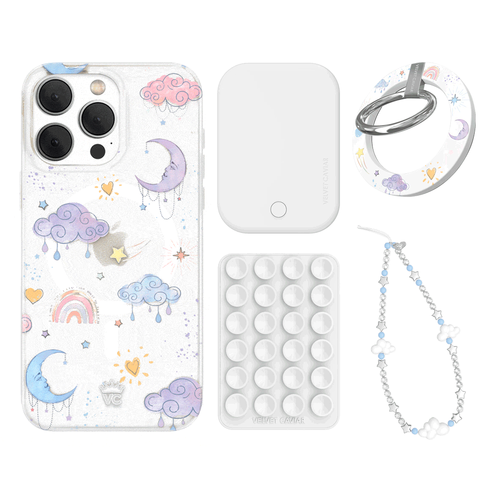 Sweet Dreams Frosted iPhone Case with Grip - Cute & Protective Phone Cover for iPhone 13/14/15 - Perfect for Daily Use, Travel & Work