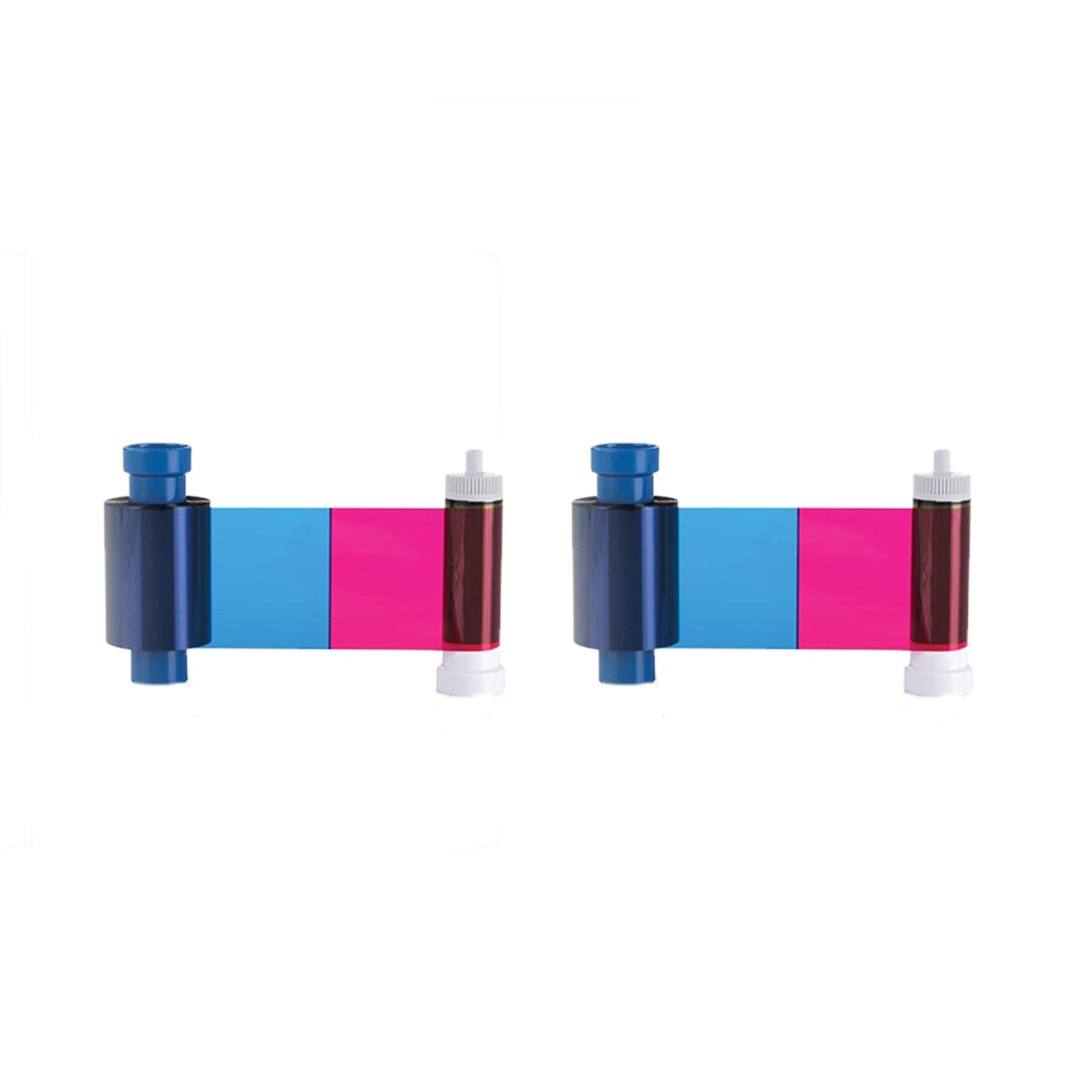 2 Pack MA300YMCKO - 300 Print Color Ribbon Cartridge for Enduro, Rio Pro & Pronto ID Card Printers | High-Quality Replacement for Office, School & Event Badge Printing