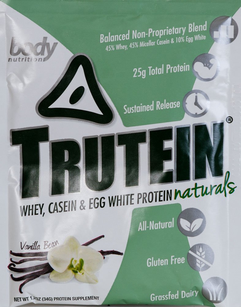 Trutein Naturals Vanilla Bean Protein Blend Sample 34g - Grass Fed Whey Protein Powder for Shakes, Meal Replacement & Post Workout Recovery | Ideal for Breakfast, Gym & Healthy Lifestyle