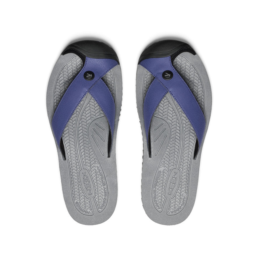 Men's Barbados Flip Flops - Comfortable Beach Sandals for Summer | Skipper Blue/Black | Perfect for Pool, Beach, and Vacation Wear
