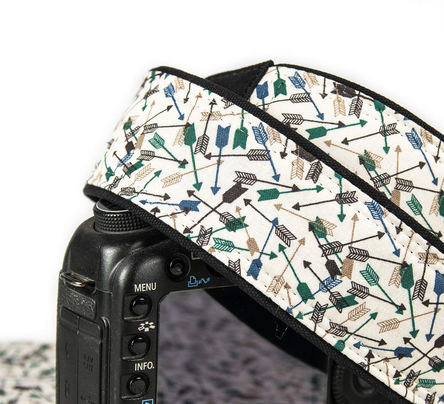 Premium Camera Strap with Arrow Design - Durable & Comfortable Neck Strap for DSLR, Mirrorless Cameras - Perfect for Travel, Photography & Outdoor Adventures
