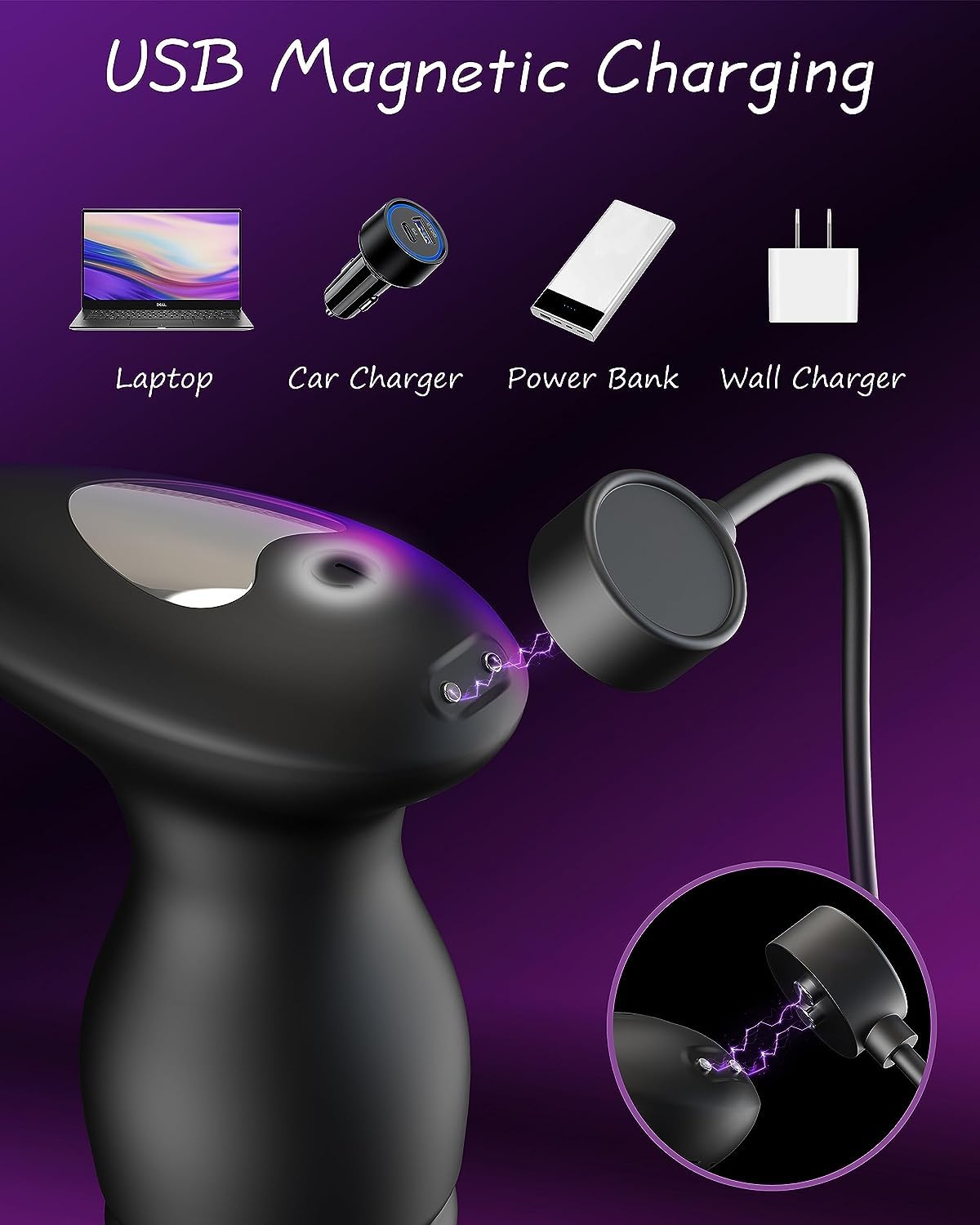 Powerful 3-in-1 Prostate Massager with Double Vibrating Anal Ring - Male G-Spot Stimulator & Penis Ring Sex Toy for Couples | Enhance Intimacy & Pleasure in Bedroom Play