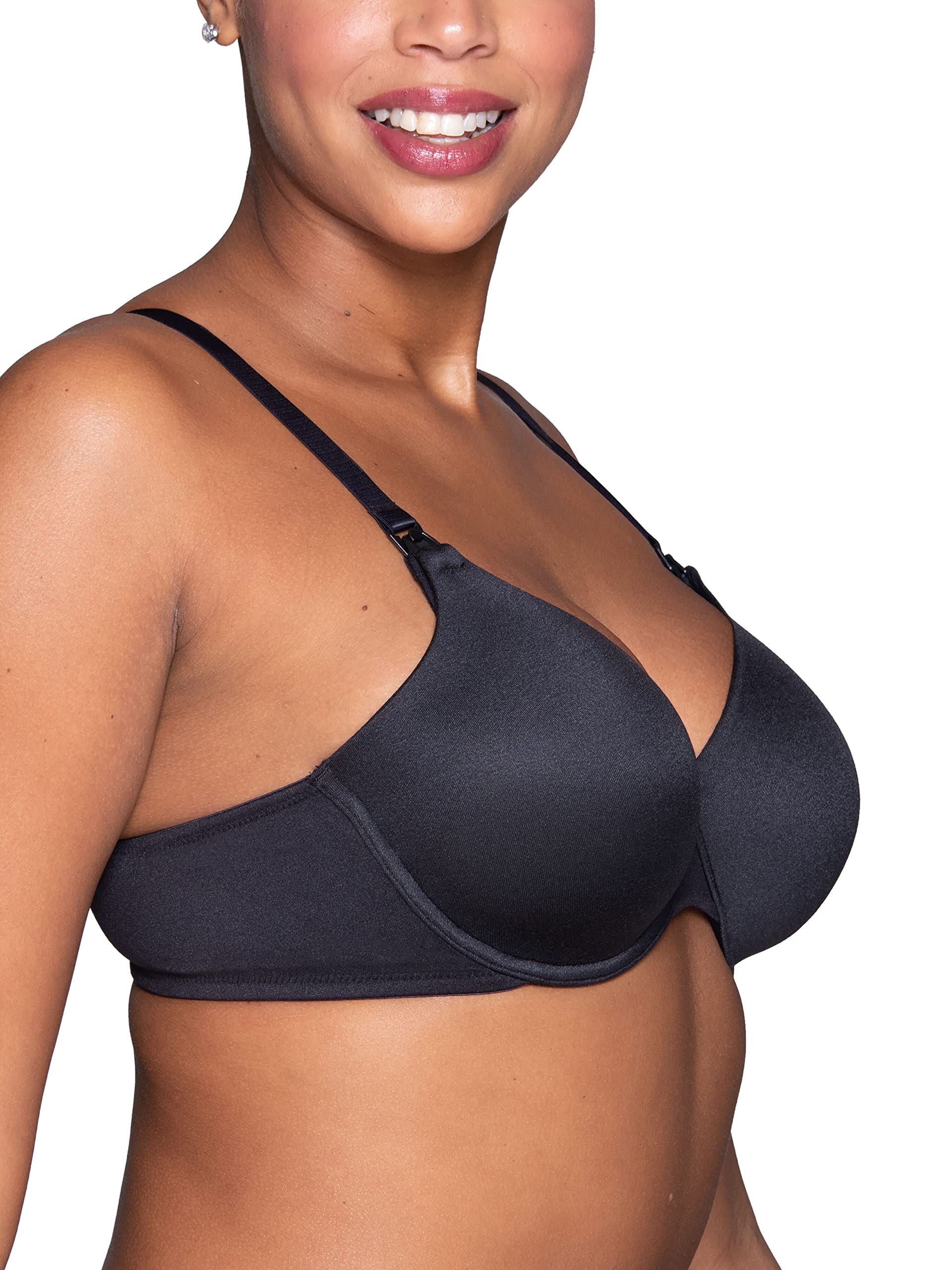 Vanity Fair Women's Maternity Nursing Bras - Comfortable Front Clip Underwire Bra with Stretch Cups for Breastfeeding | Multipack Options | Perfect for Pregnancy, Postpartum & Nursing Mothers