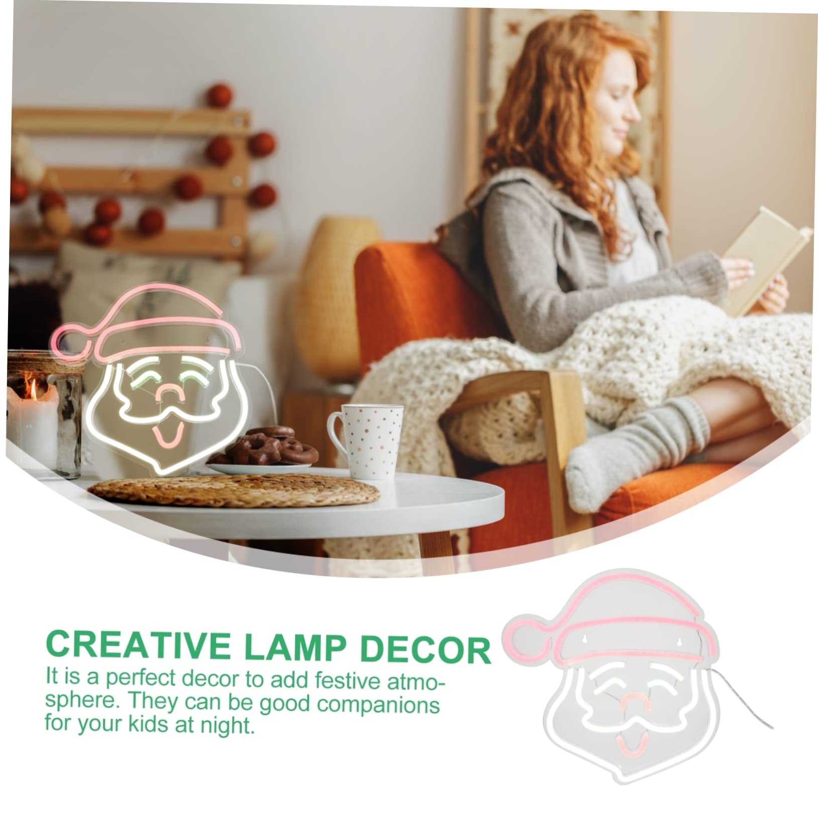 Angoily Neon Christmas Lights - LED Goblincore Room Decor for Bedroom, Party & Indoor Decoration | Vibrant Holiday Lighting for Home, Office & Festive Events