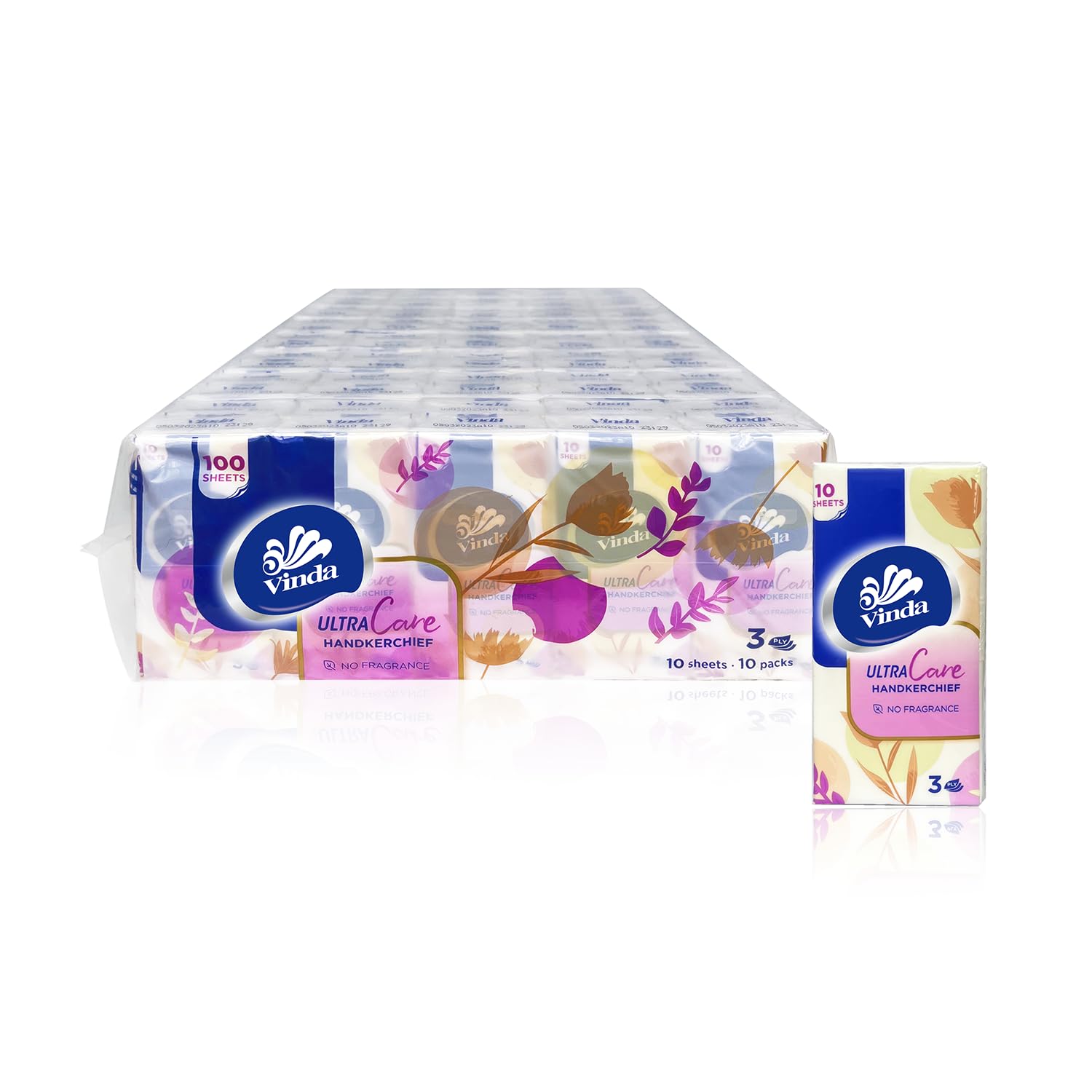 Premium 3-Ply Pocket Tissues - 80 Packs (10 Tissues Each) | Soft Travel-Sized Facial Tissues for Everyday Carry, Office, Car & On-The-Go Use