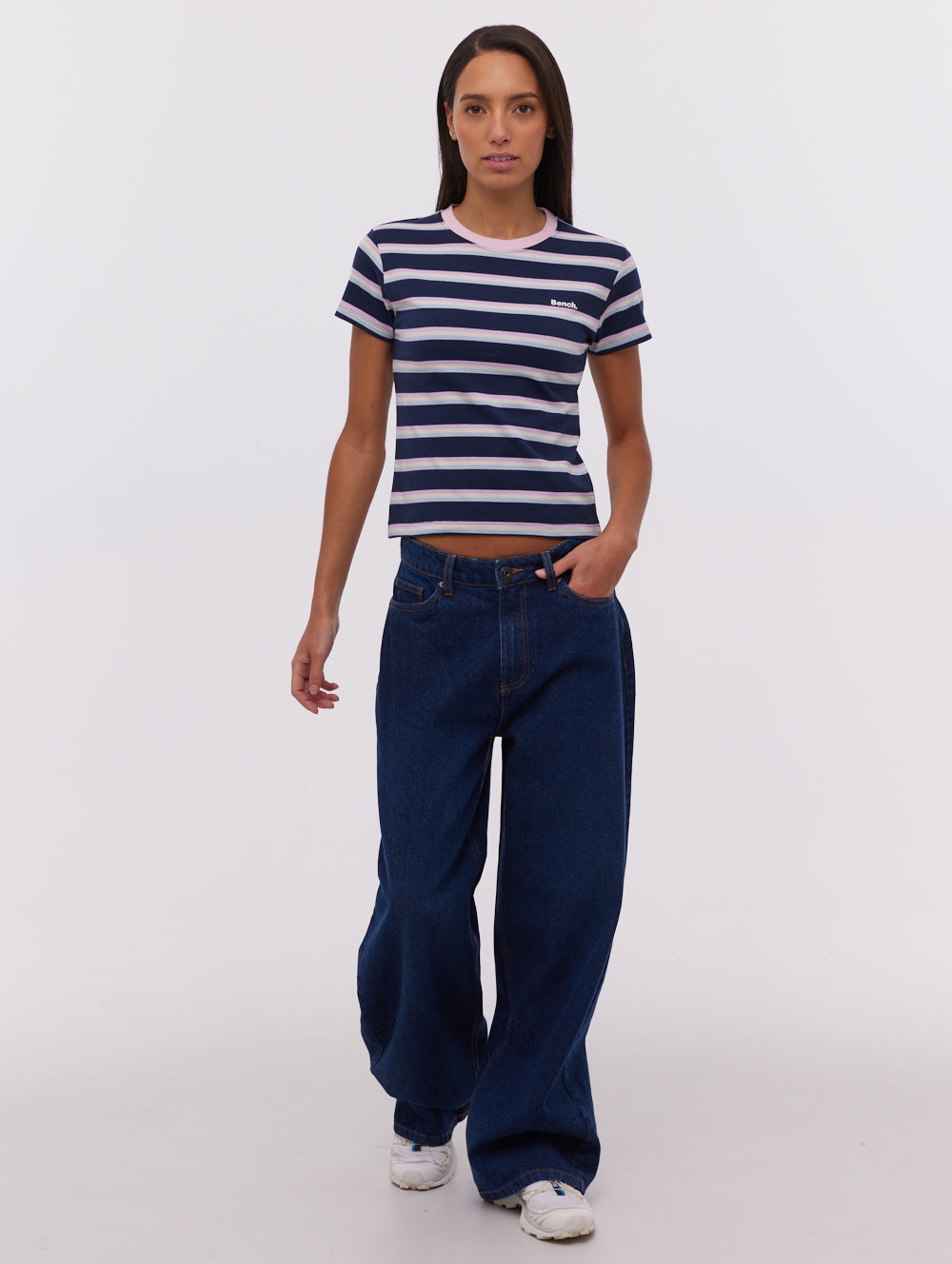 Hollier Striped T-Shirt for Men & Women - Soft Cotton Casual Tee - Perfect for Everyday Wear, Outings & Layering