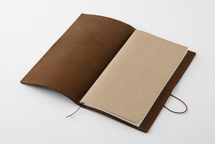 Traveler's Notebook Starter Kit - Regular Size Brown Leather Journal for Writing, Sketching & Travel | Perfect for Journaling, Bullet Planning & Adventure Scrapbooking